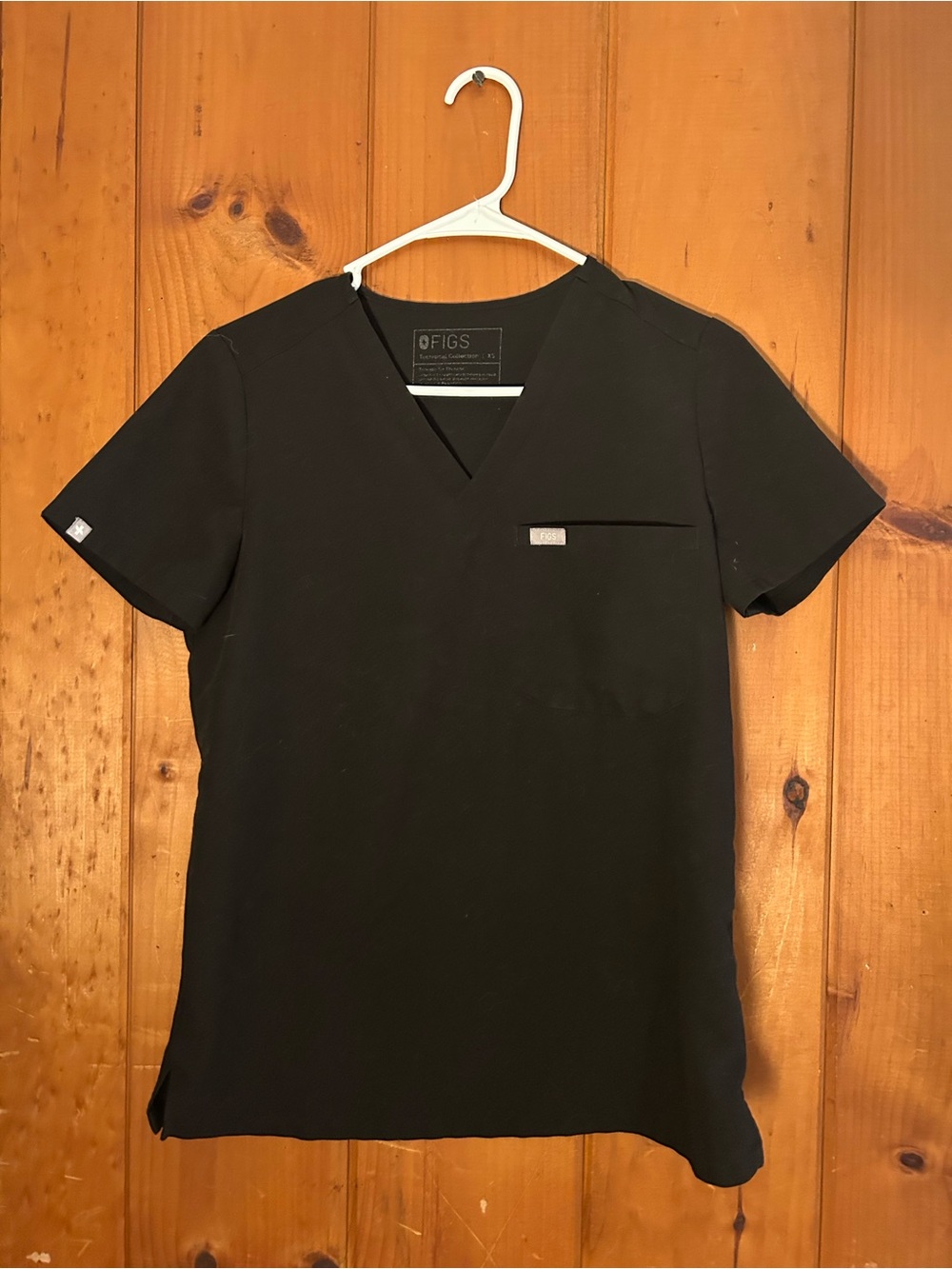 FIGS Black Scrub Top